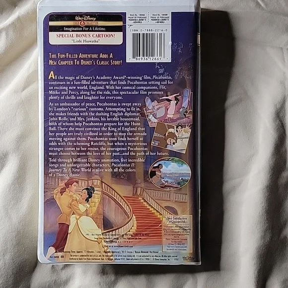 Disney's Pocahontas II Journey to a New World VHS - Picture 2 of 4